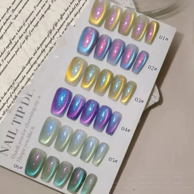Cat Eye Gel Polish Collection — Magnetic 3D Nail Shimmer