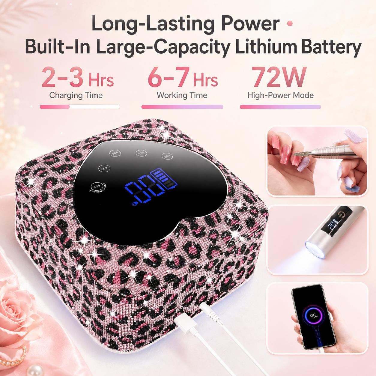 Wireless UV LED Nail Lamp