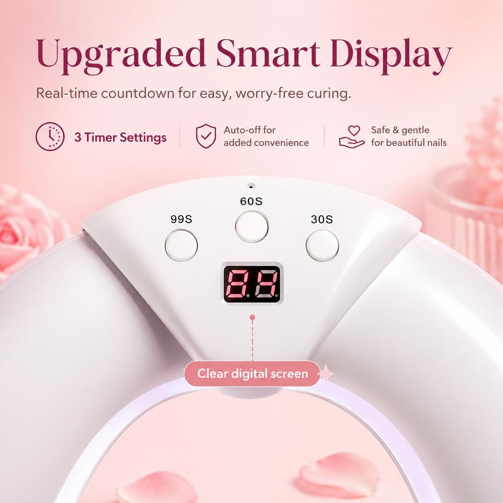 Foldable UV Nail Lamp  with Digital Timer