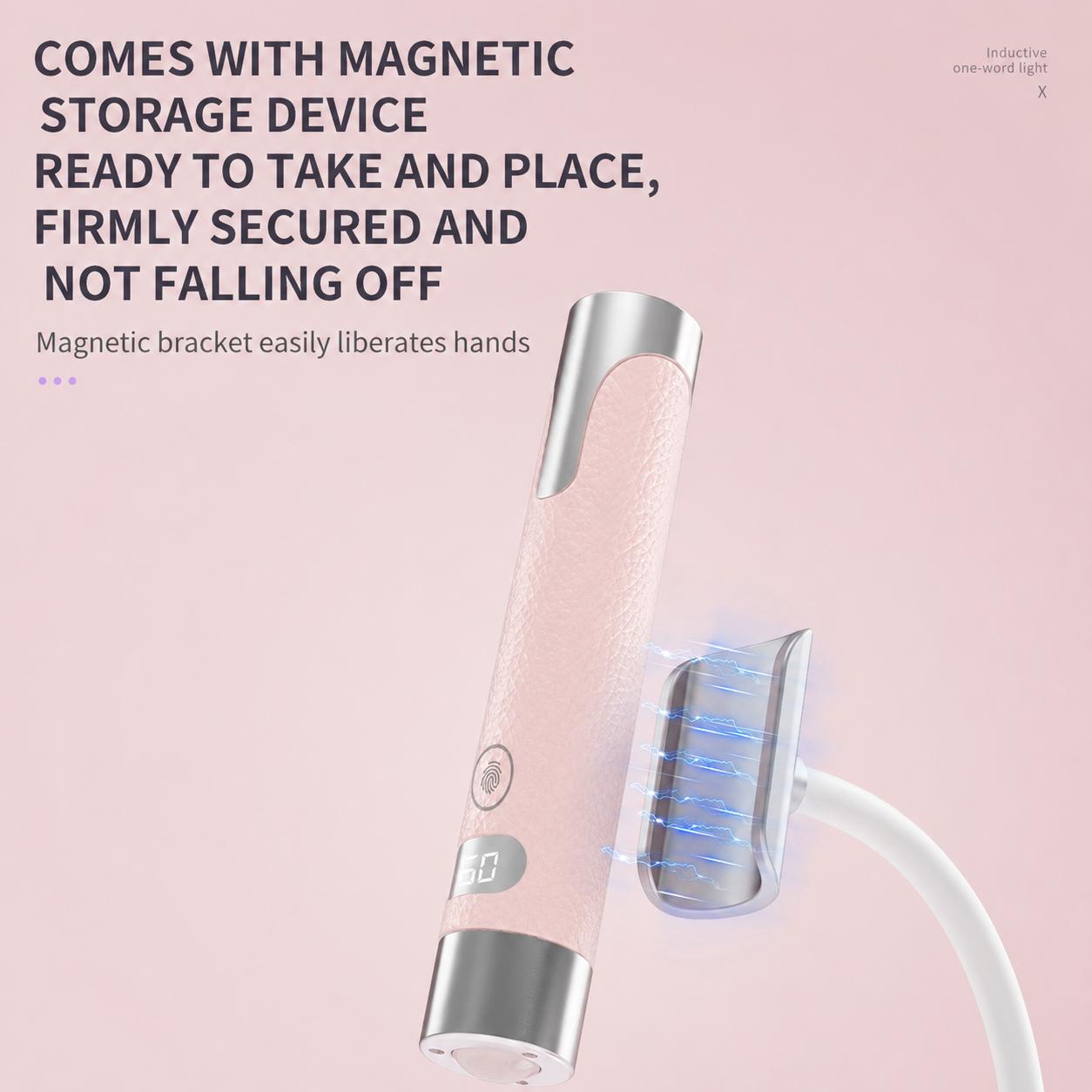 Smart Sensor Nail Lamp Portable UV LED Nail Light with Magnetic Flexible Stand USB Rechargeable Quick Dry Nail Curing Lamp