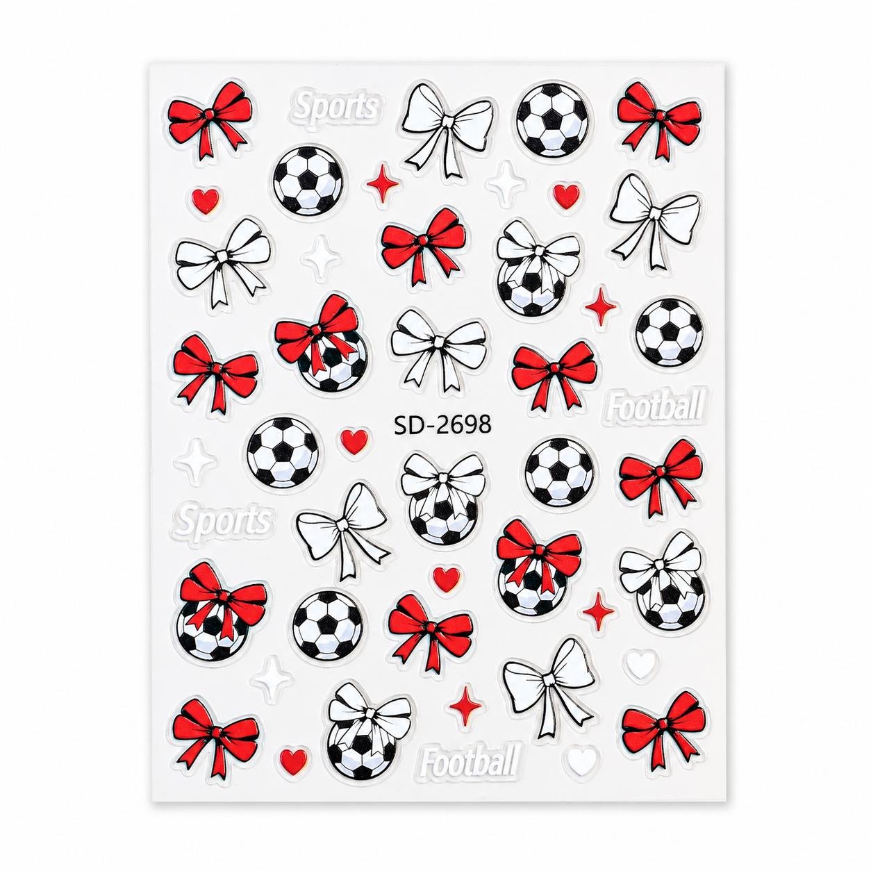 Women's 2026 Soccer Tournament 3D Self-Adhesive Decals