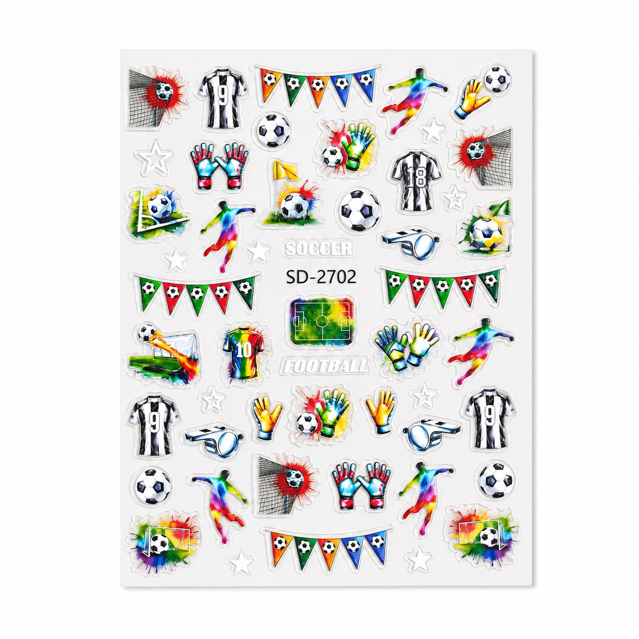 Women's 2026 Soccer Tournament 3D Self-Adhesive Decals