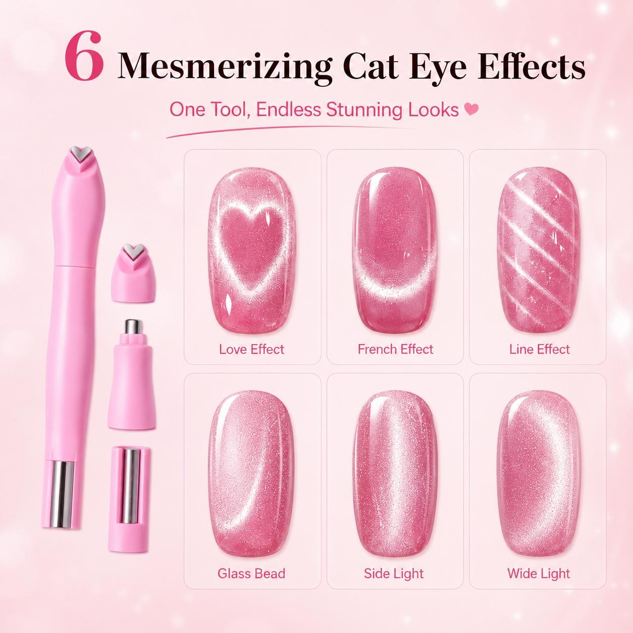 3 in 1 Cat Eye Nail Magnet Tool