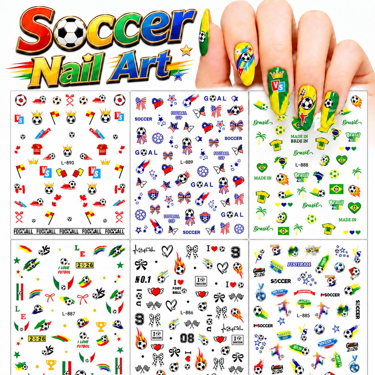 Women's 2026 Soccer Tournament 3D Self-Adhesive Decals