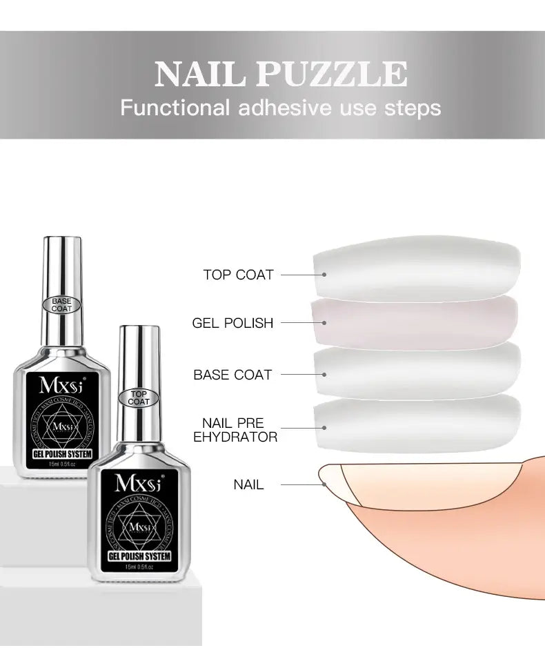 Functional Gel System - Base / Top / Tempering Top Coat (15ml)