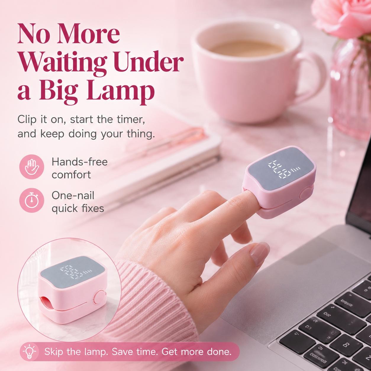 Portable USB Rechargeable Mini LED Nail Lamp
