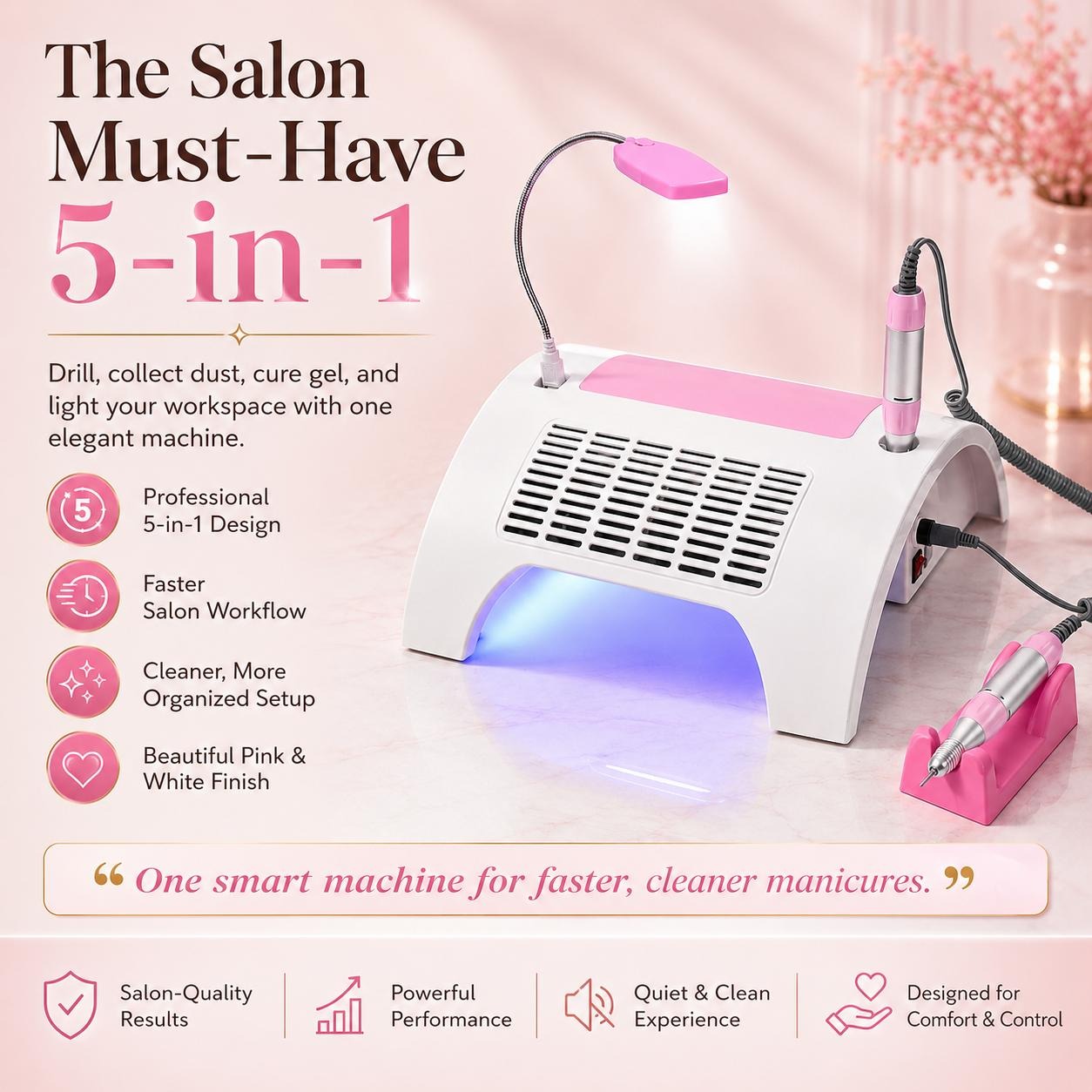 Professional 5-in-1 Nail Machine