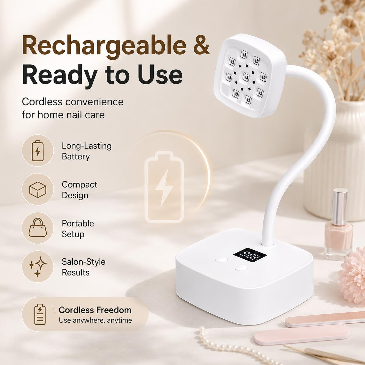 Power Storage Lotus UV/LED Nail Lamp
