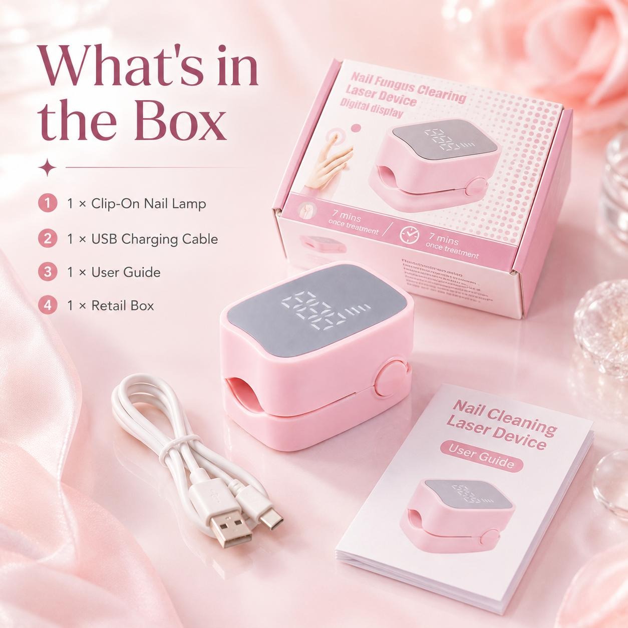Portable USB Rechargeable Mini LED Nail Lamp