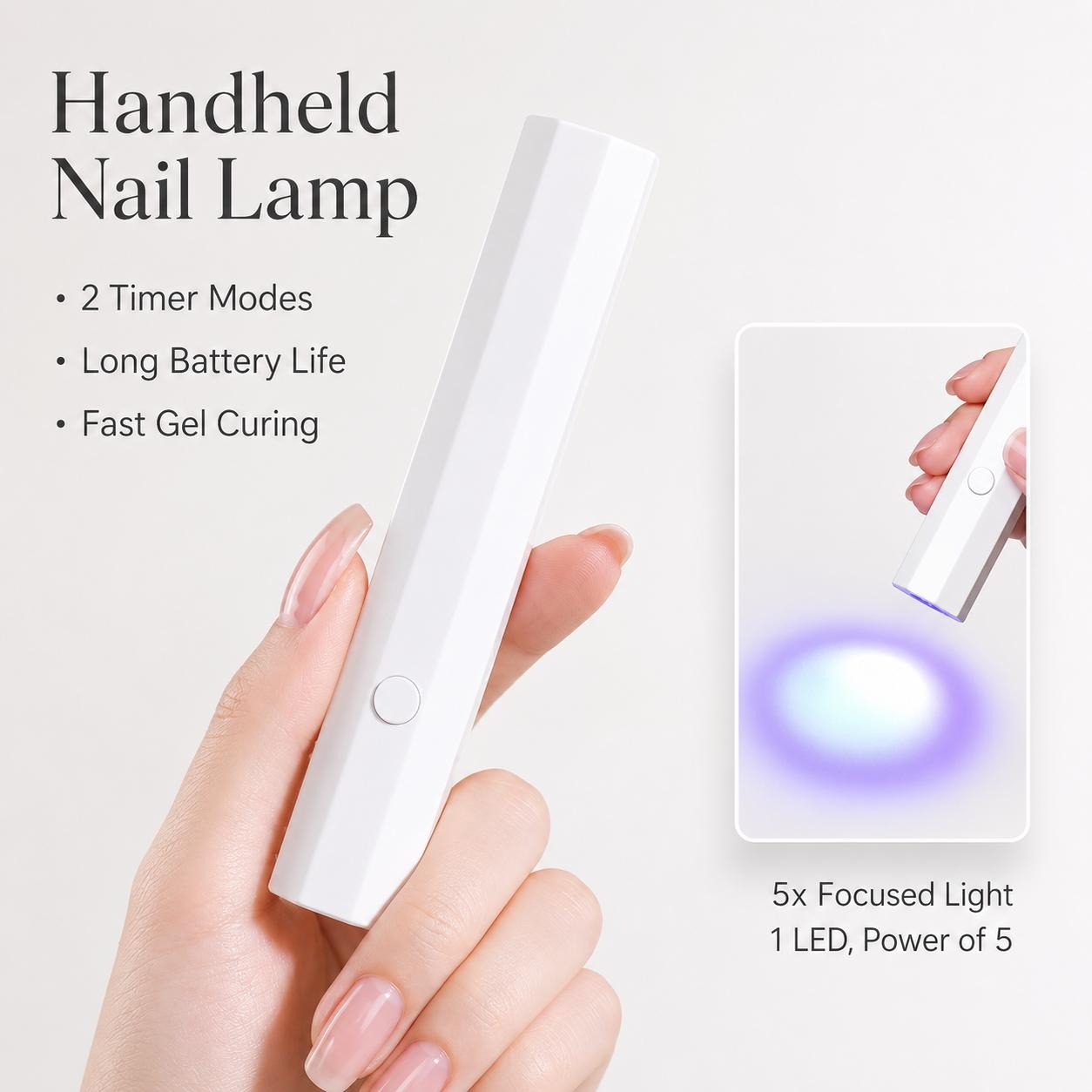Portable UV LED Nail Curing Light