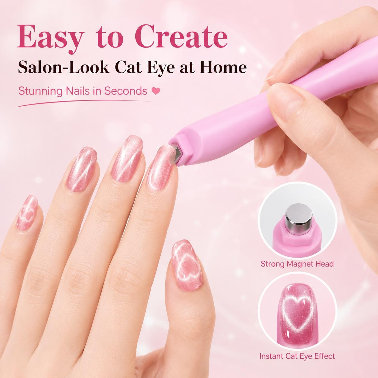 3 in 1 Cat Eye Nail Magnet Tool