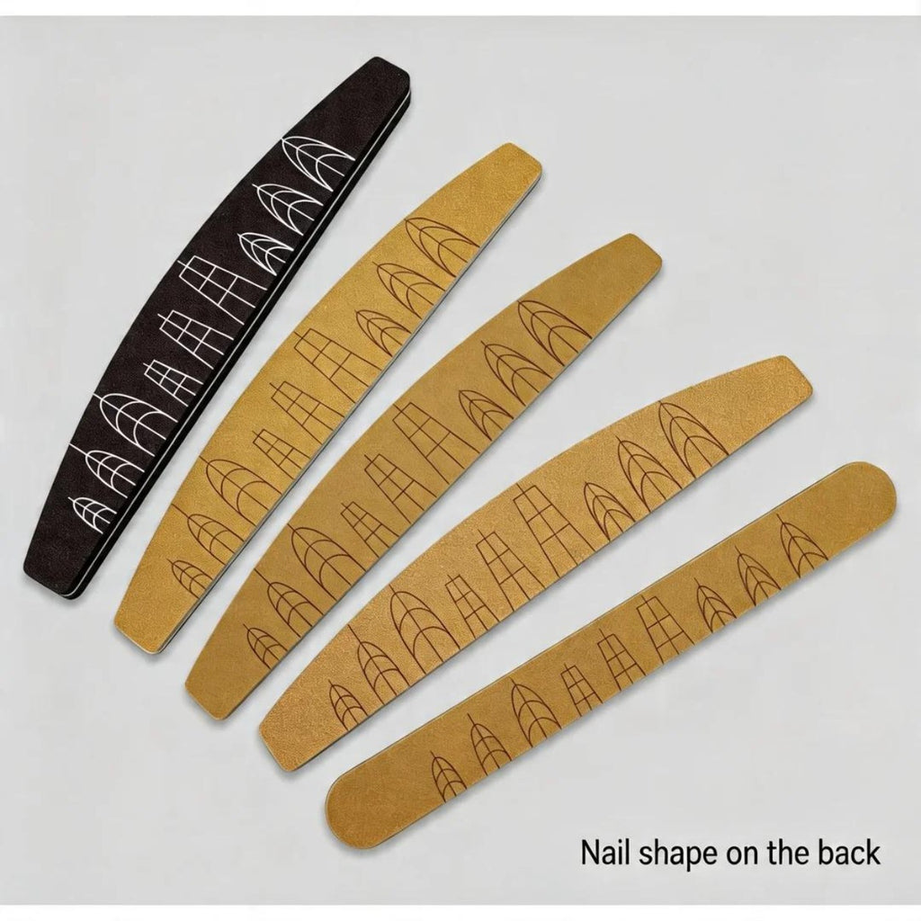 Washable Nail File with Ruler & Nail  Guide