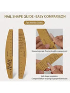 18cm Washable Nail File with Ruler & Guide
