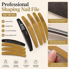 18cm Washable Nail File with Ruler & Guide