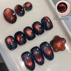 Velvet Cat Eye Sea Sunset Magnetic Gel Nail Polish