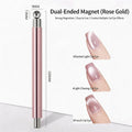Double header ball cat eye magnet tool designed for magnetic cat eye gel polish, creating precise 3D nail effects with shimmering, reflective nail designs, ideal for achieving professional salon-quality gel manicures with intricate light-reflecting patterns.