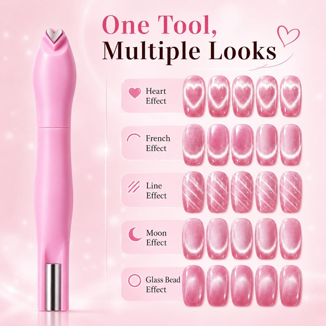 3 in 1 Cat Eye Nail Magnet Tool