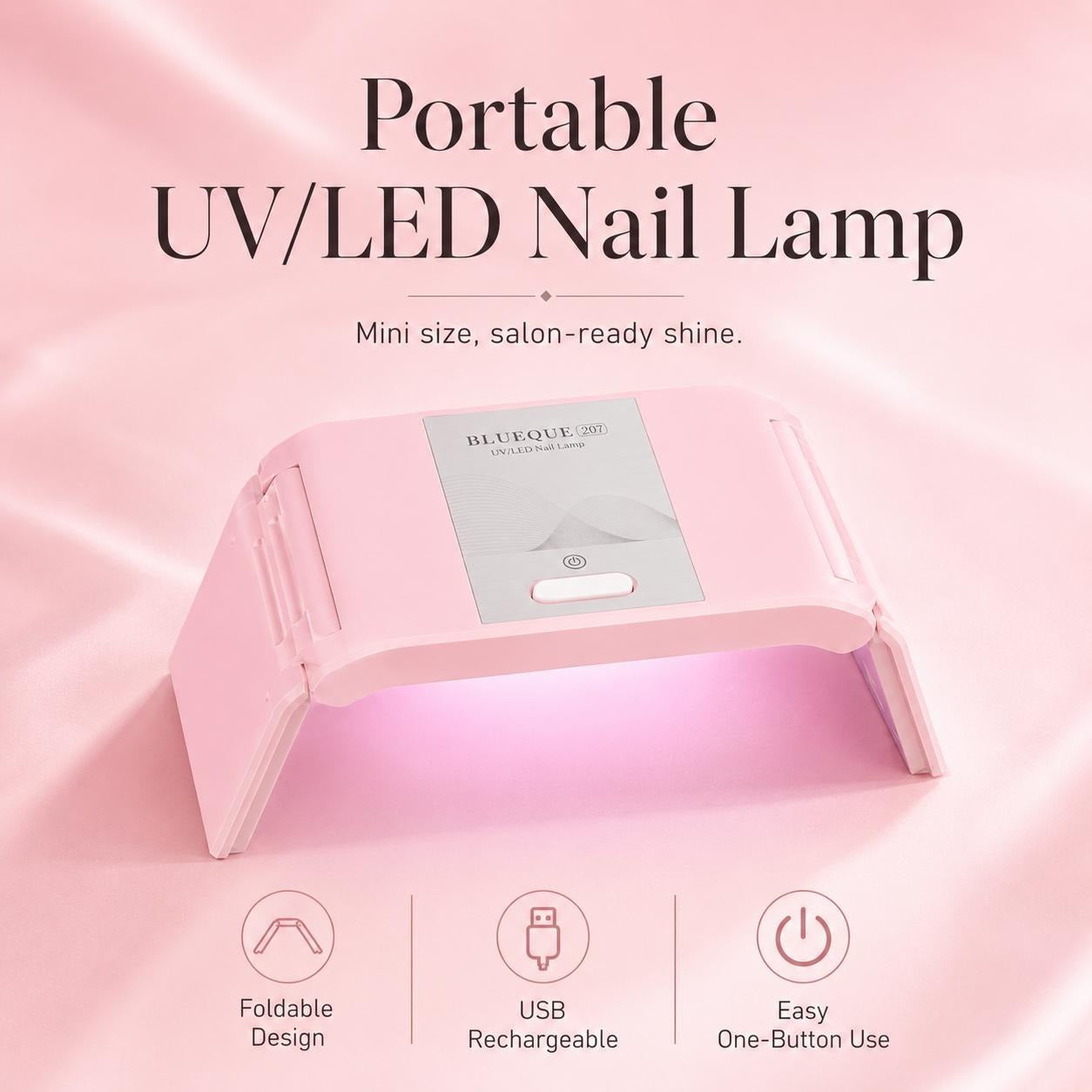 Portable Foldable UV/LED Nail Lamp