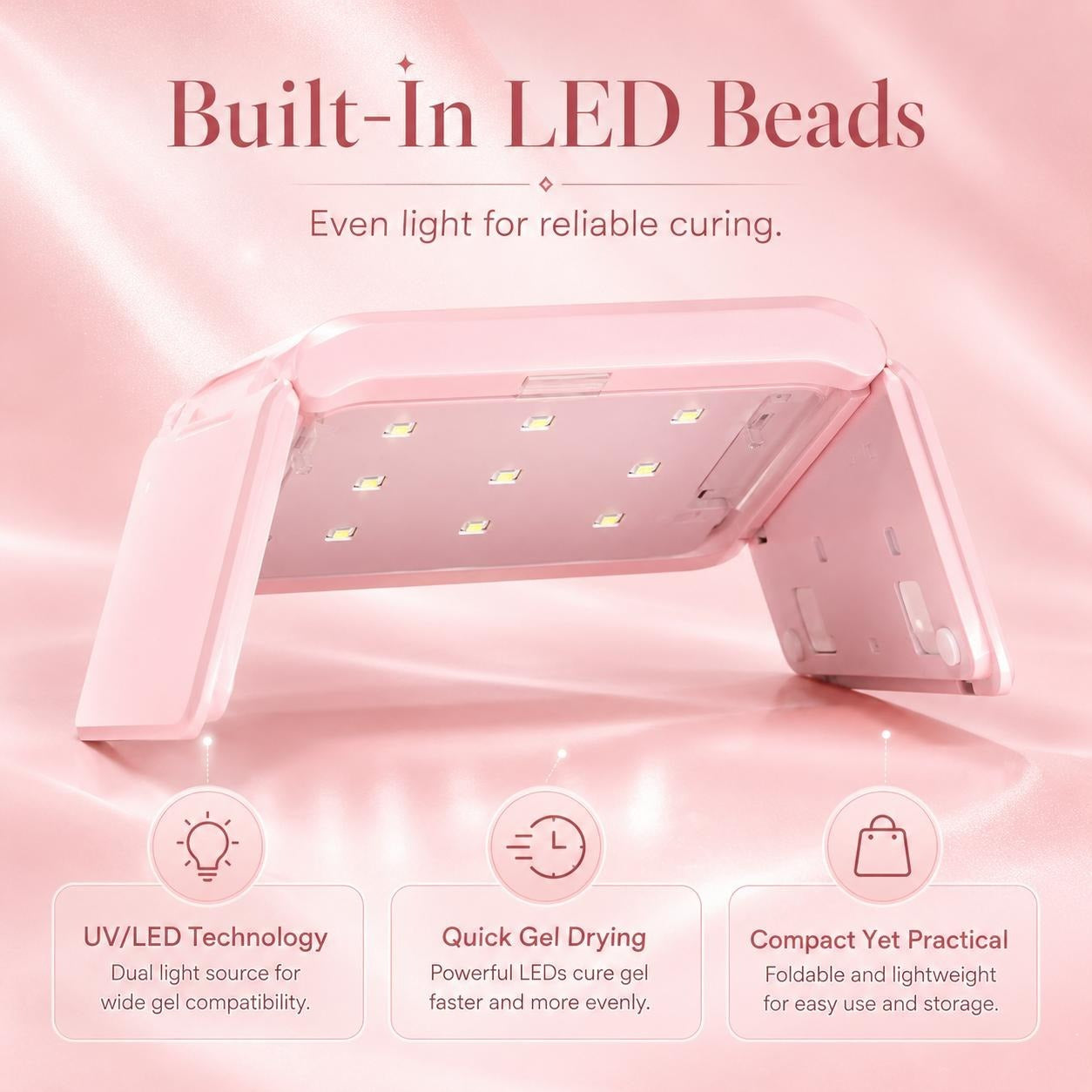 Portable Foldable UV/LED Nail Lamp