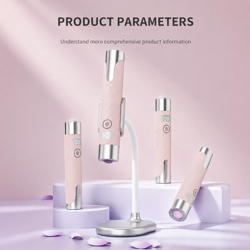 Smart Sensor Nail Lamp Portable UV LED Nail Light with Magnetic Flexible Stand USB Rechargeable Quick Dry Nail Curing Lamp