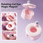 New Rotary Cat Eye Nail Magnet designed to create a stunning 3D glass bead effect on magnetic gel polish nails, featuring an easy-to-use rotating design for precise cat eye patterns, perfect for DIY and professional salon nail art.