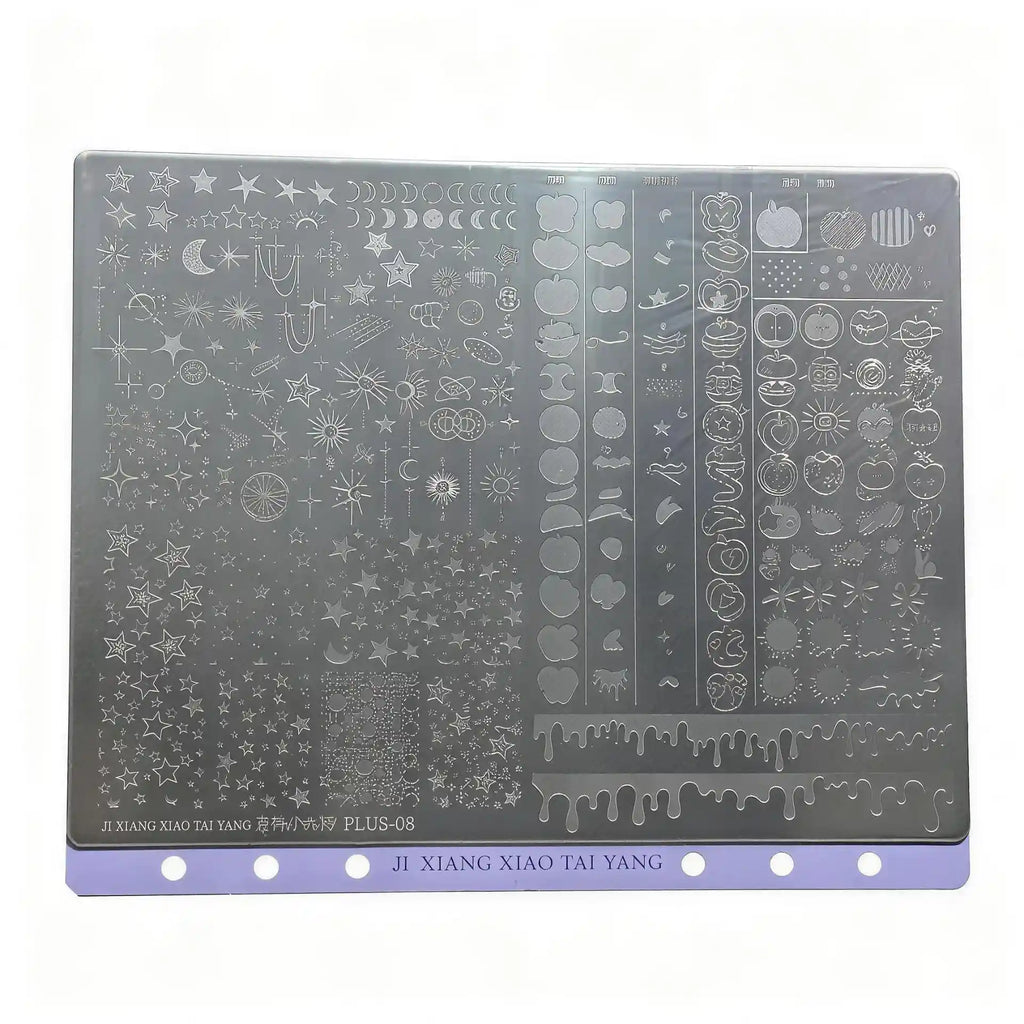 PLUS-08 Apple Starry Overlay Stamping Plate